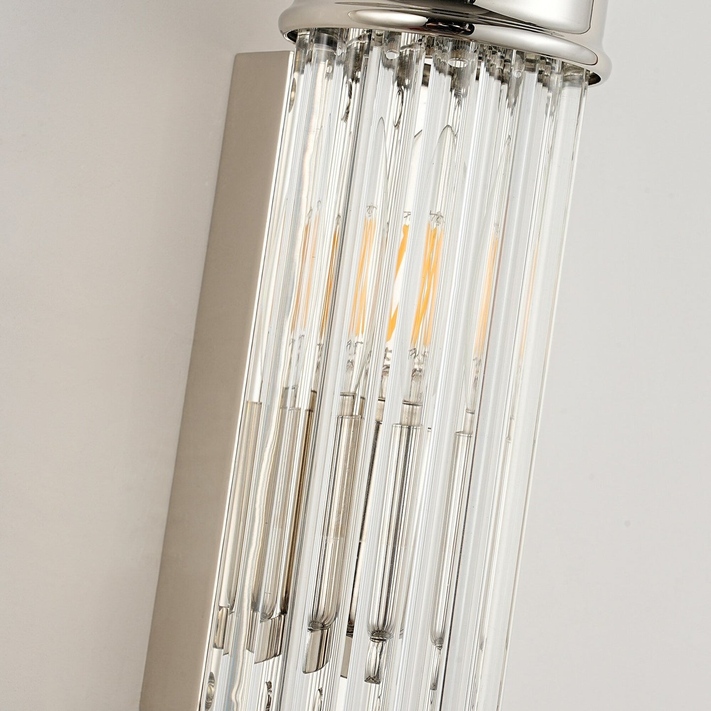 Nordic Postmodern Wall Sconce, European Wall Light in Simple Vintage Glass Crystal