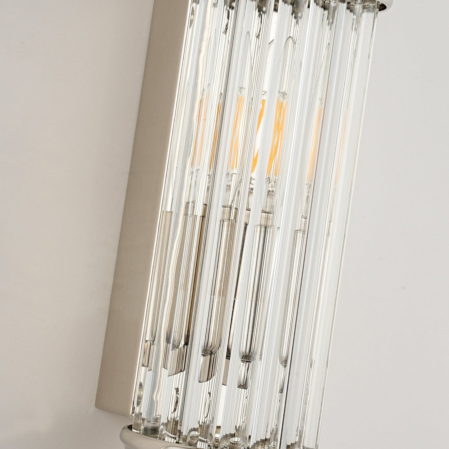 Nordic Postmodern Wall Sconce, European Wall Light in Simple Vintage Glass Crystal