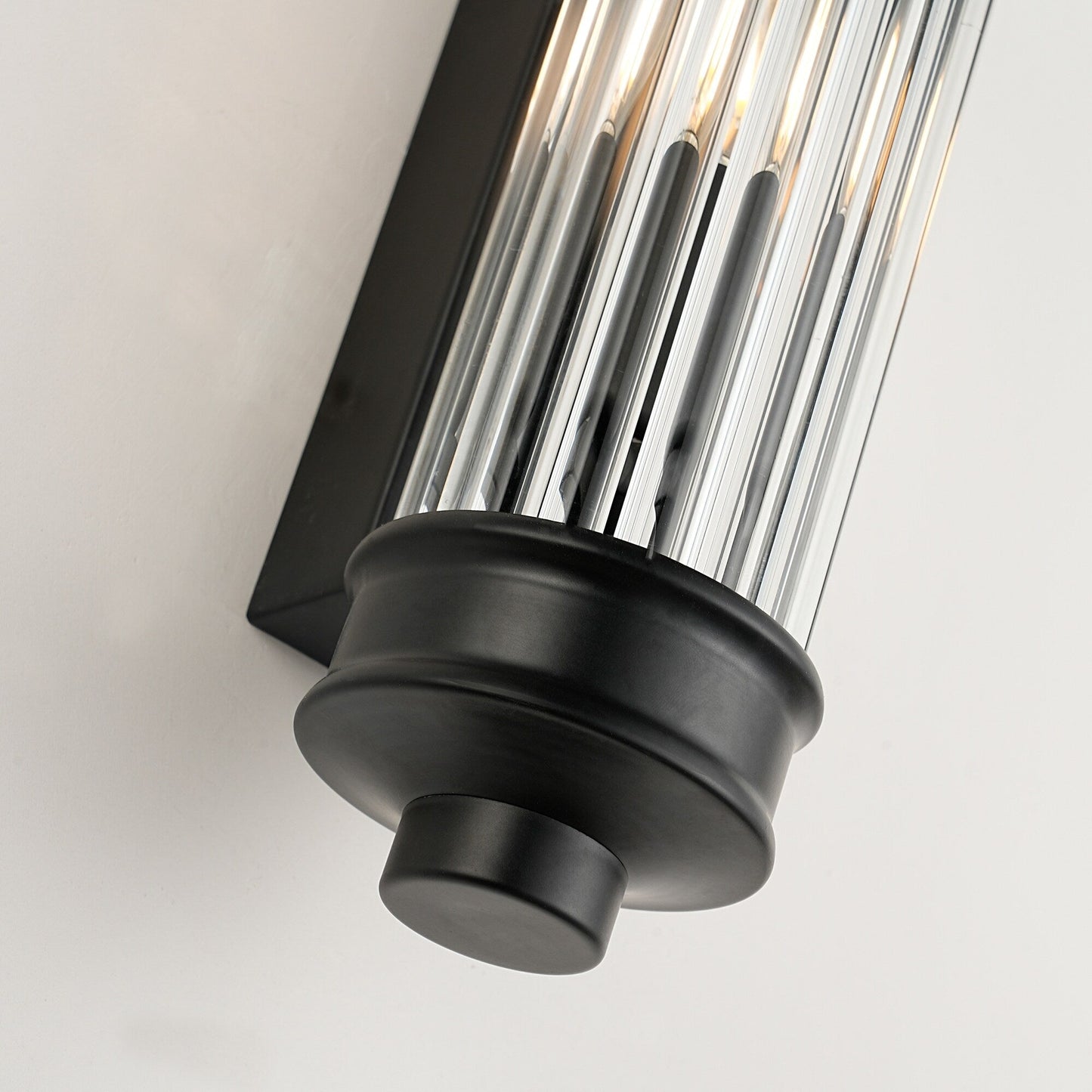 Nordic Postmodern Wall Sconce, European Wall Light in Simple Vintage Glass Crystal