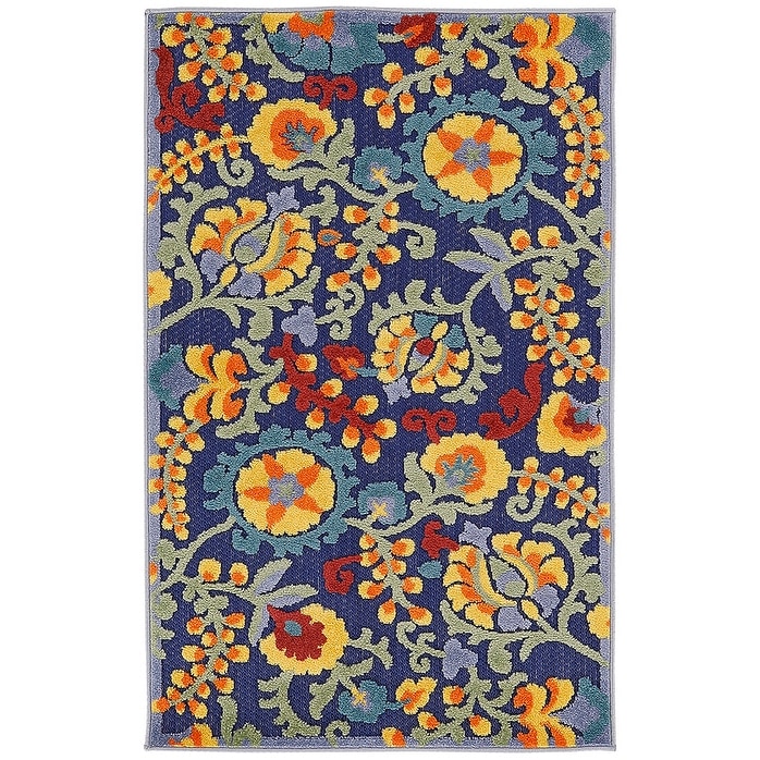 Nourison Alice Indoor/Outdoor Floral Area Rug