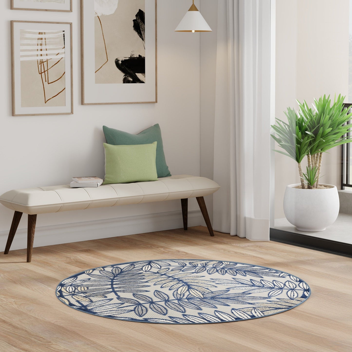 Nourison Alice Indoor/Outdoor Floral Area Rug