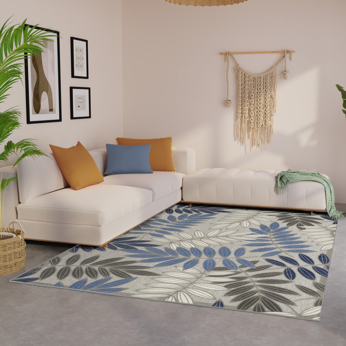 Nourison Alice Indoor/Outdoor Floral Area Rug