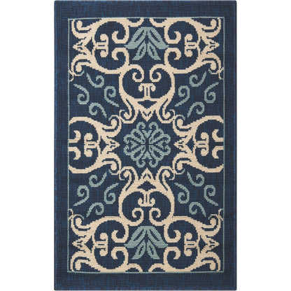 Nourison Caribbean Floral Geometric Indoor/Outdoor Area Rug