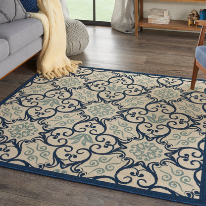 Nourison Caribbean Floral Geometric Indoor/Outdoor Area Rug