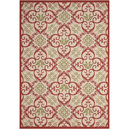Nourison Caribbean Floral Geometric Indoor/Outdoor Area Rug