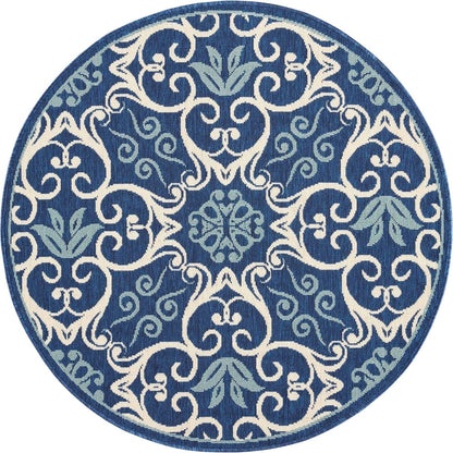 Nourison Caribbean Floral Geometric Indoor/Outdoor Area Rug