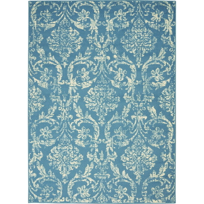 Nourison Jubilant Vintage Farmhouse Damask Area Rug