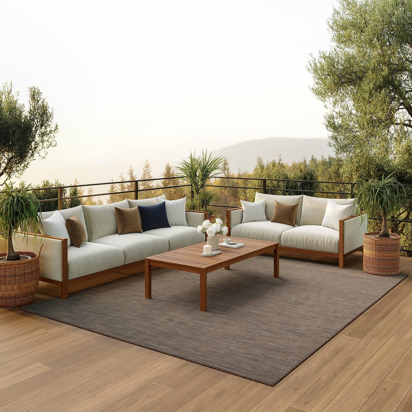 Nourison Positano Casual Modern Indoor/Outdoor Rug