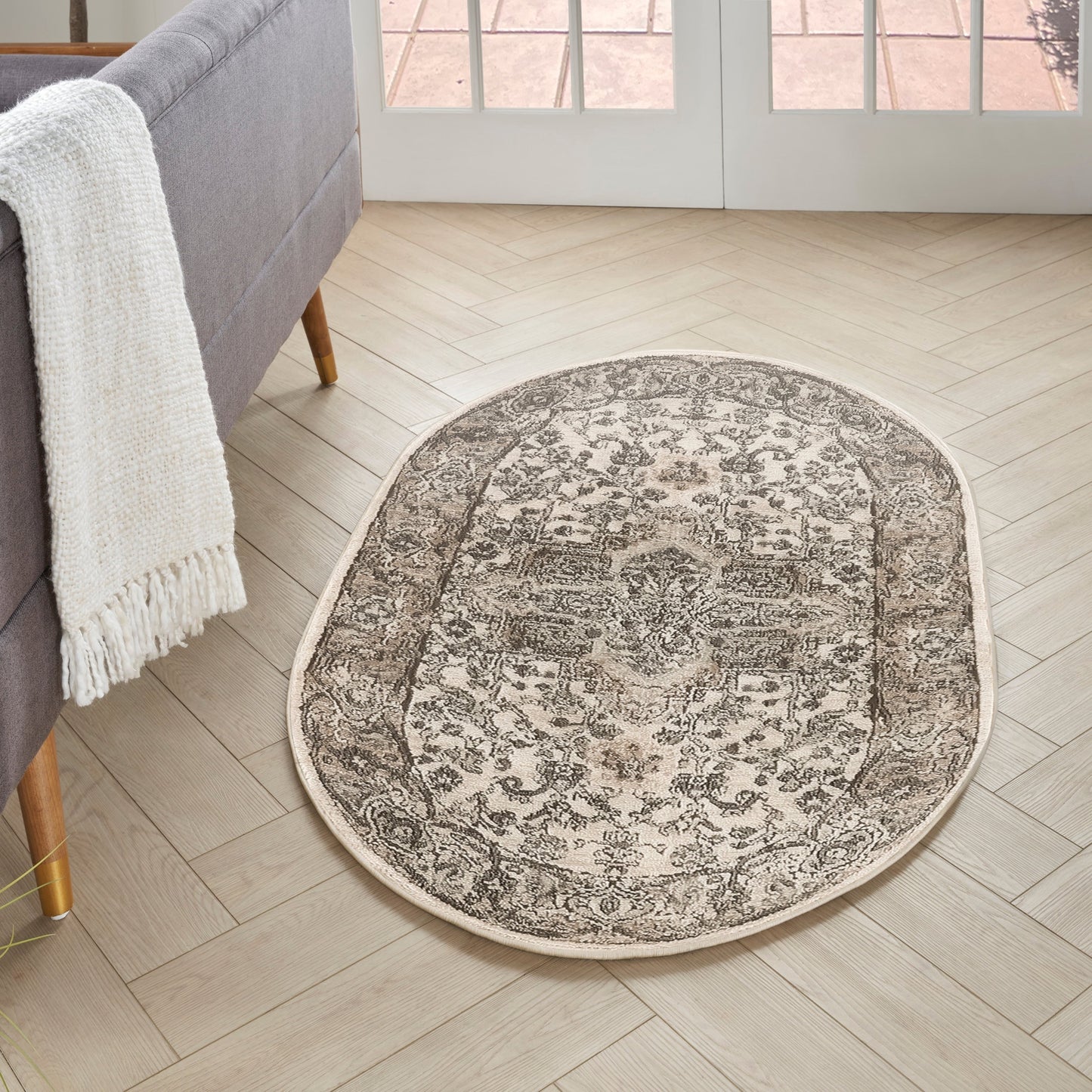 Nourison Quarry Indoor only Persian Area Rug.