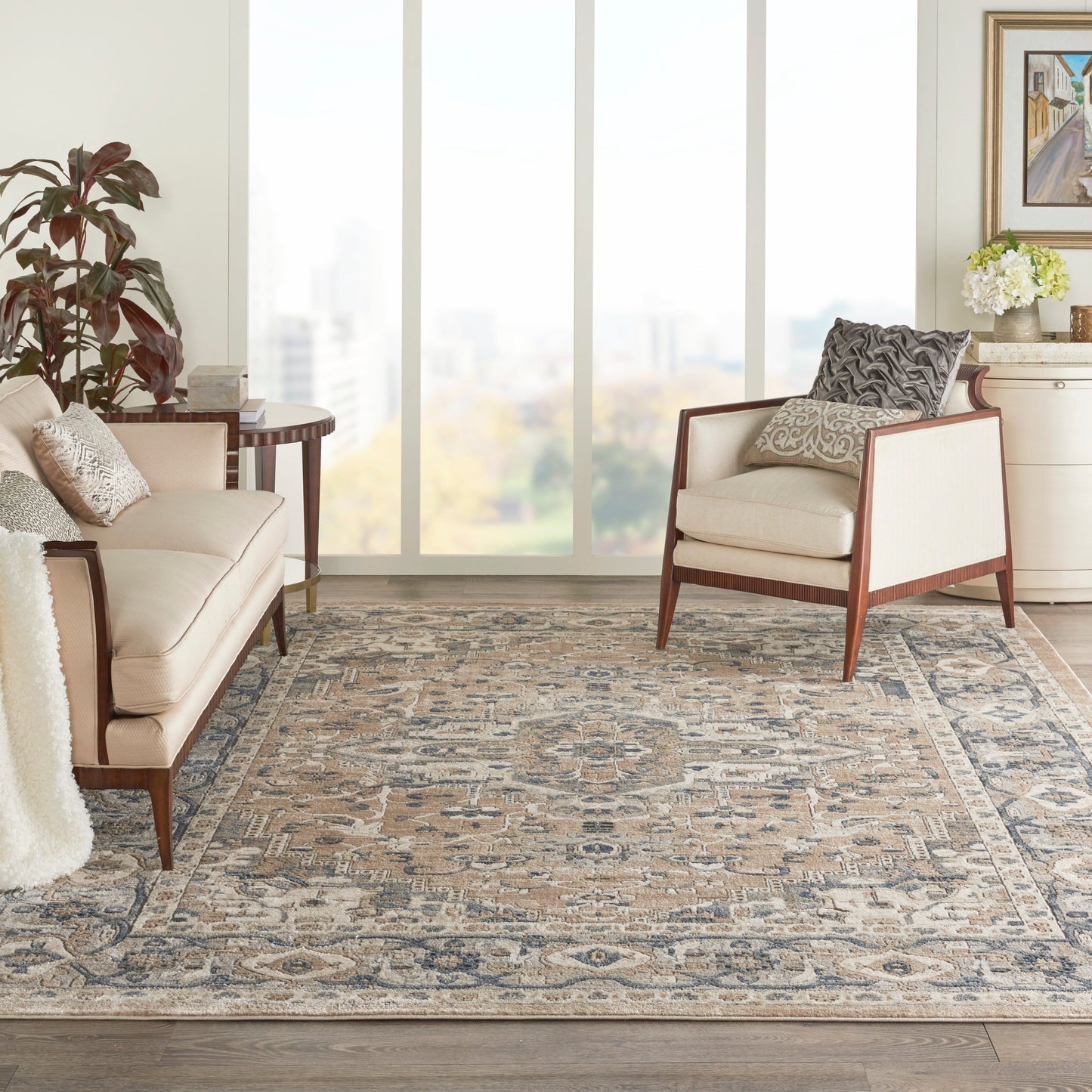 Nourison Quarry Indoor only Persian Area Rug.