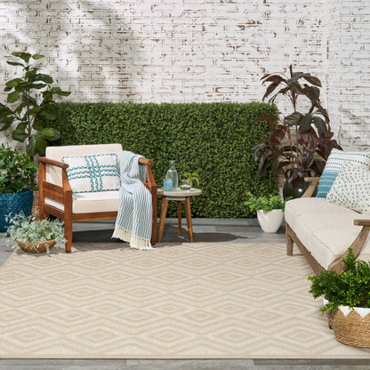 Nourison Versatile Indoor/Outdoor Geometric Flatweave Area Rug