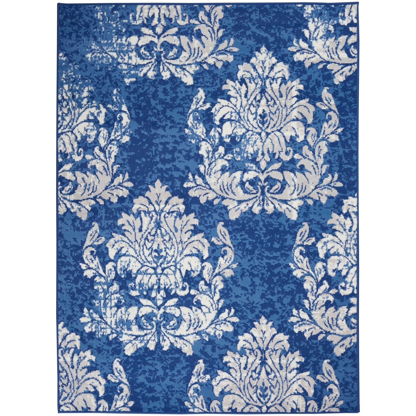 Nourison Whimsicle French Country Botanical Ivory Navy Area Rug