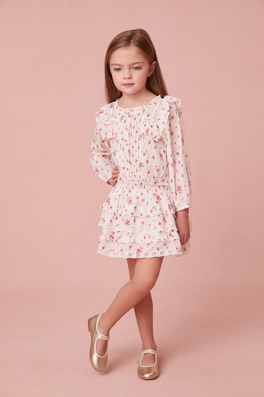 Chemisier fleuri Oda pour fille