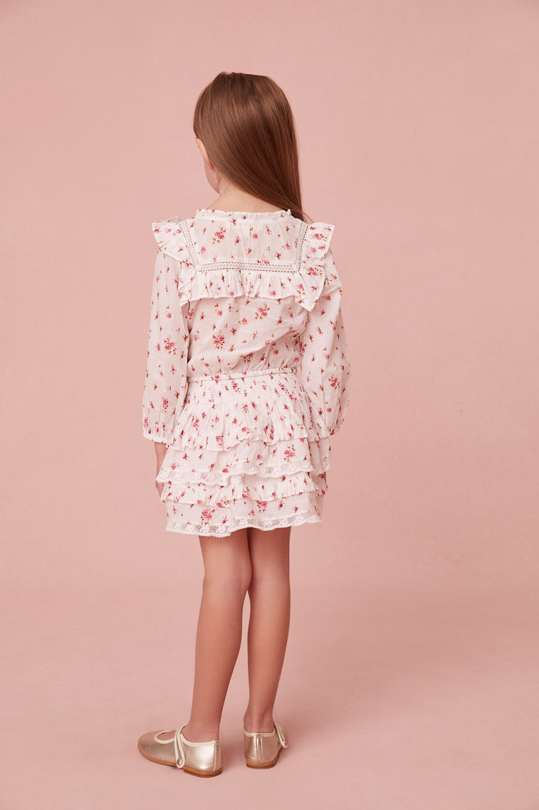 Chemisier fleuri Oda pour fille