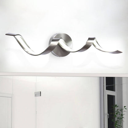Modern Spiral Design LED Bathroom Vanity Light Dimmable Wall Light