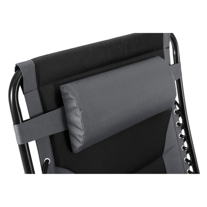 Fauteuil de salon surdimensionné XL rembourré à gravité zéro, accoudoirs larges, inclinable et réglable avec porte-gobelet - N/A