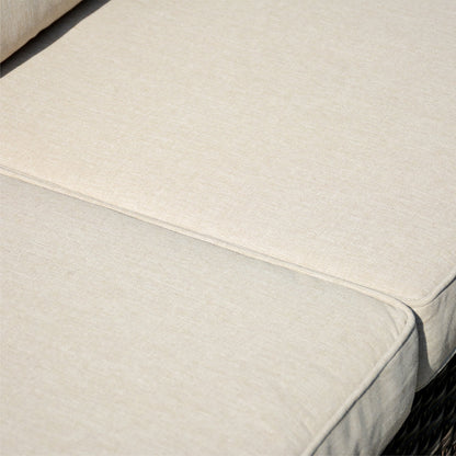 Ensemble de 5 sièges de jardin à dossier haut en osier OVIOS