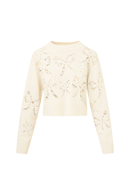 Pull imprimé Parson Bow - MARSHMALLOW BLISS