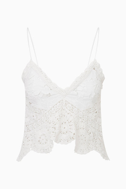 Haut sans manches au crochet Pellier