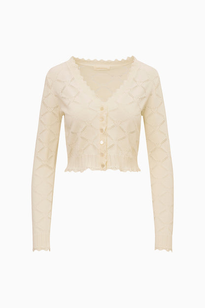 Cardigan Petra Knit Heart Argyle