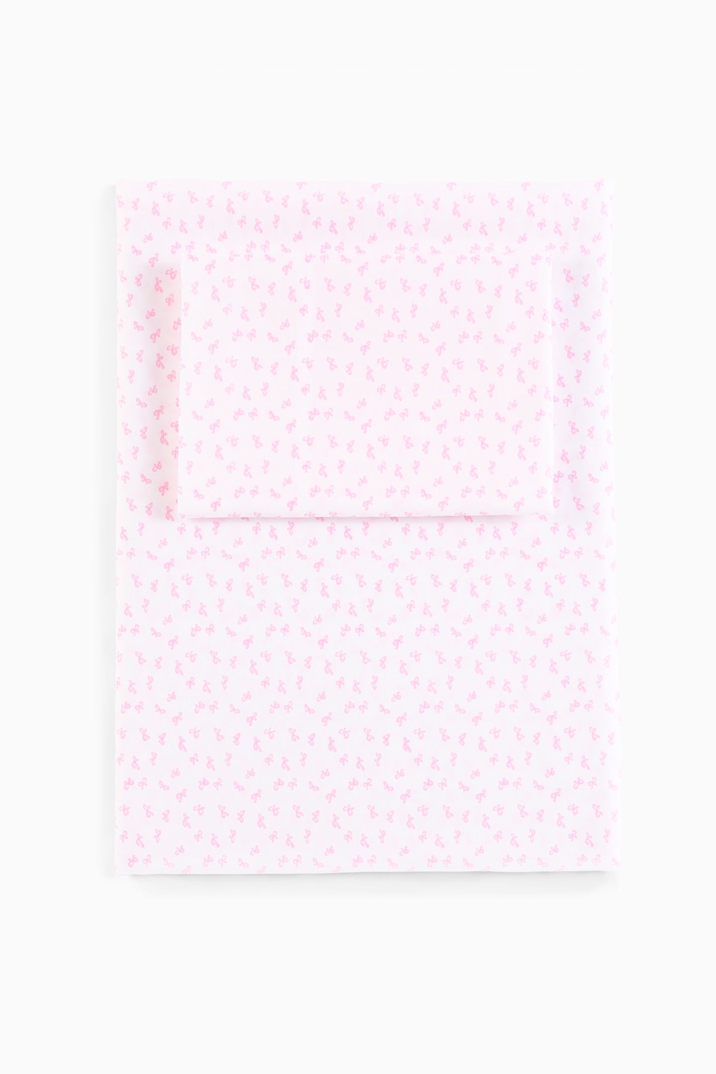 Parure de draps en coton imprimé - ROSE BULLE