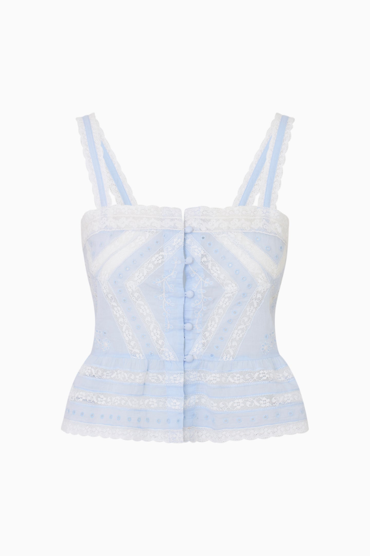Haut brodé en coton Pruitt