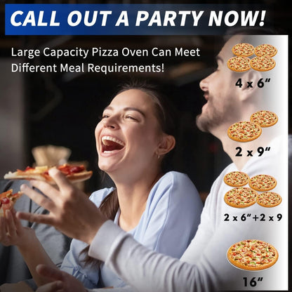Four à pizza extérieur au feu de bois, four à pizza portable avec pelle à pizza et sac de transport - 16 pouces