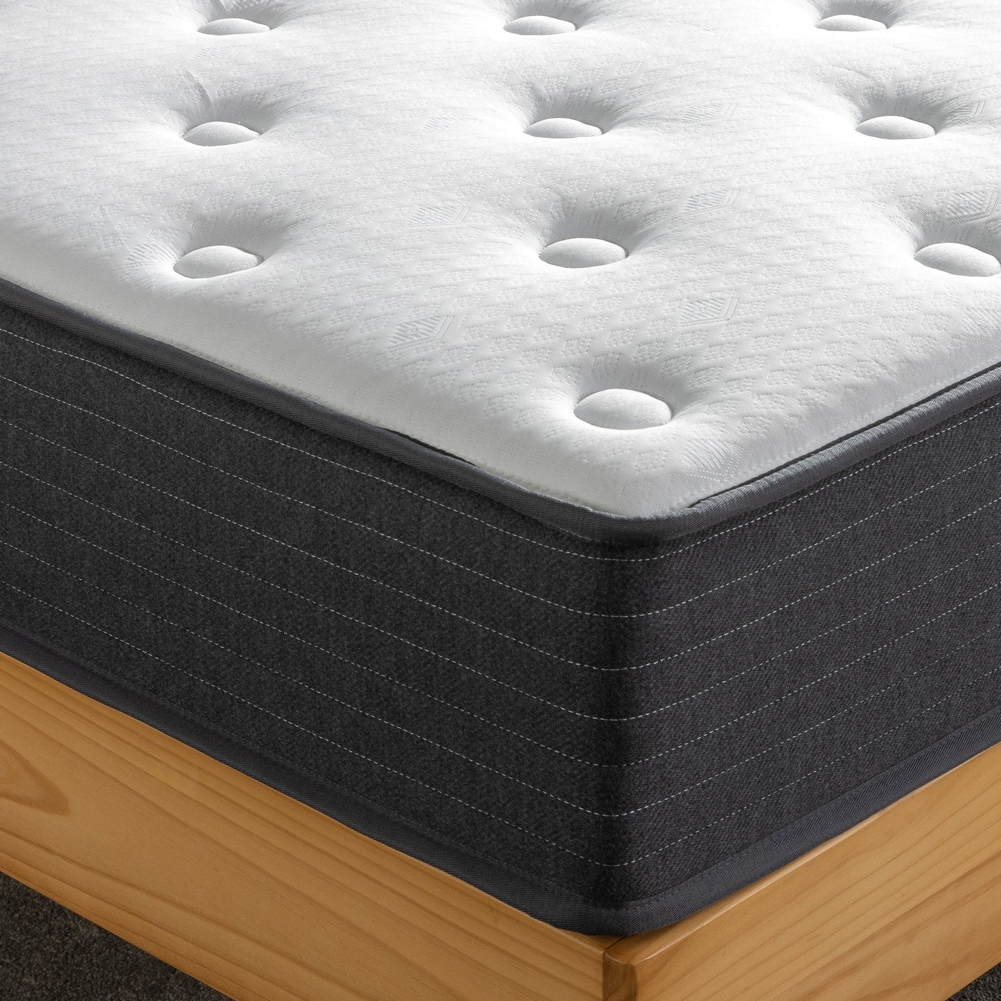 Matelas hybride à ressorts ensachés Priage by ZINUS Comfort Essential de 8 pouces