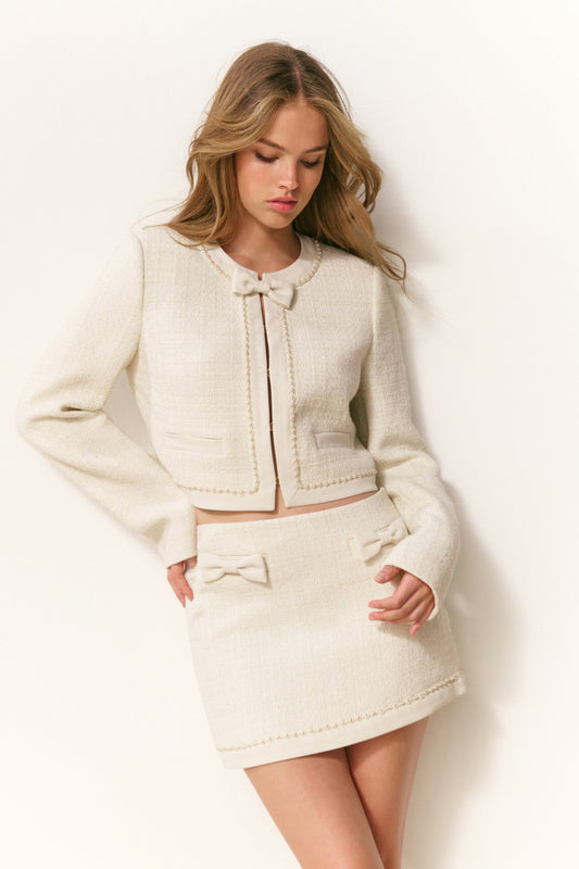 Veste courte en tweed Ralphette