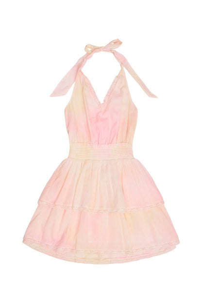 Robe dos nu en coton Romille pour fille - LEMONADE KISSES