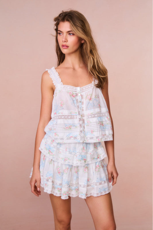 Jupe Mini Rosa Beaux à volants