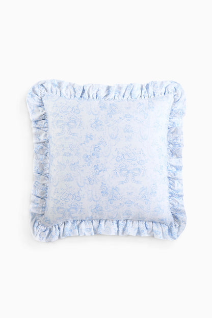 Coussin à volants - NANTUCKET BLUE