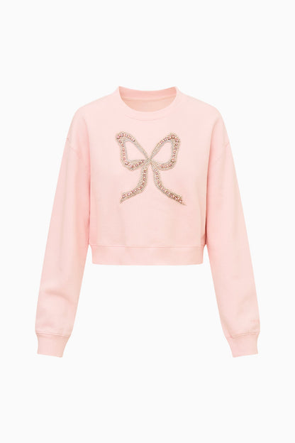 Pull polaire à nœud décoratif Rylan