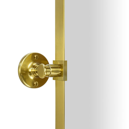 Miroir mural rectangulaire pivotant et inclinable en métal TEHOME Jonathan