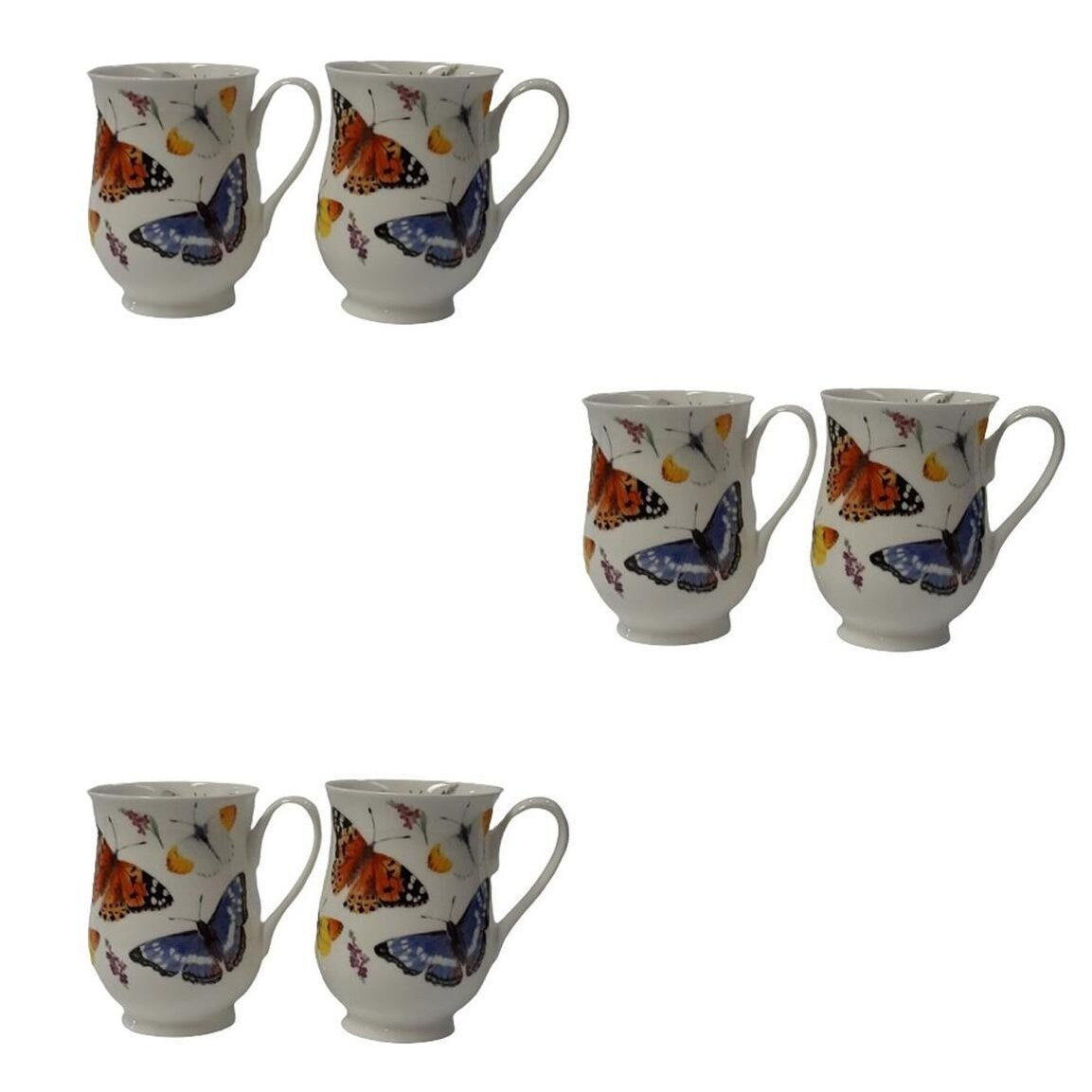 Tasse Roy Kirkham Eleanor Jardin de papillons (lot de 6)
