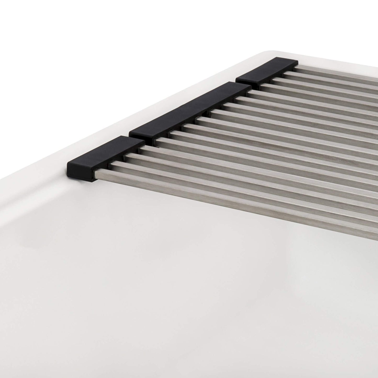 Évier de buanderie sous plan Ruvati epiRock Workstation 25 pouces, blanc chaud - RVG2321WB