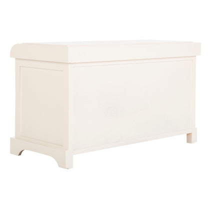 Banc de rangement tressé marron Euphemia de SAFAVIEH - 33,5 x 16,1 x 19,9 - 34 L x 16 P x 20 H