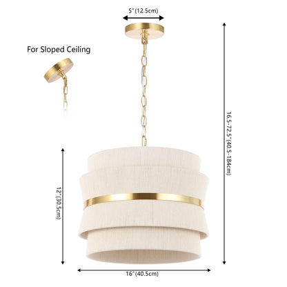 SAFAVIEH Oprea Suspension réglable à 3 lumières (ampoules LED incluses) - 16 x 16 x 16,5-72,5