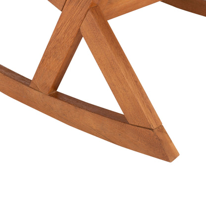 Chaise à bascule d'extérieur Makaila de SAFAVIEH avec coussin - 26 L x 31 P x 38 H