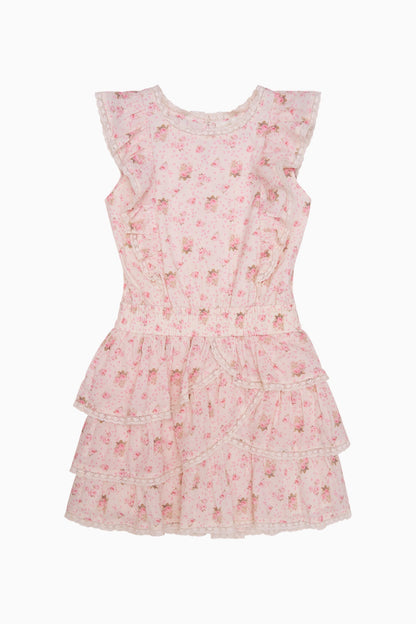 Robe Decker en coton à imprimé jardin pour fille