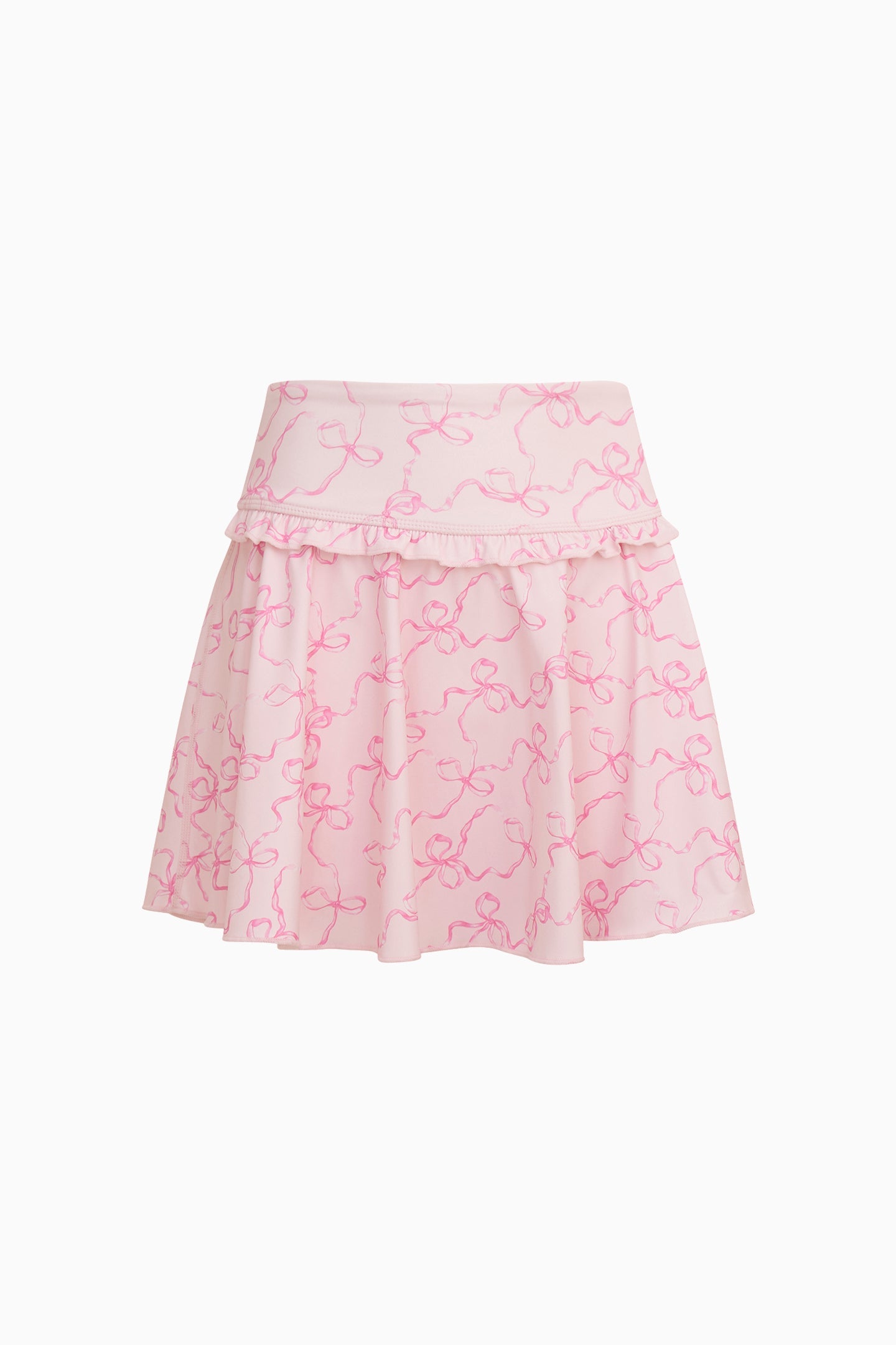 Jupe-short active Shanonly à imprimé nœud pour fille