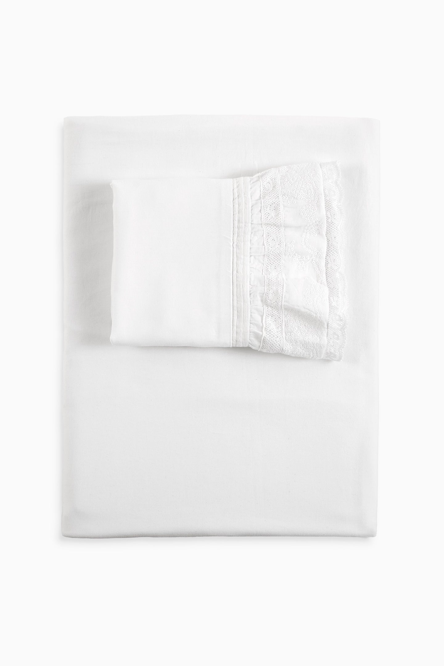 Ensemble de draps et taies d'oreiller victoriens