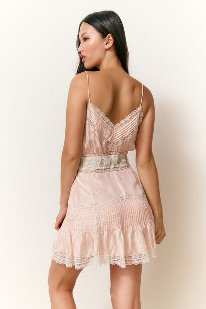 Mini-robe en ruban de soie Sibelle