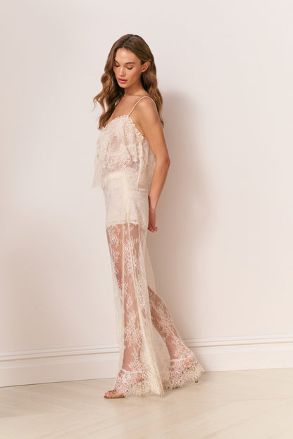 Pantalon en dentelle transparente Sigrid