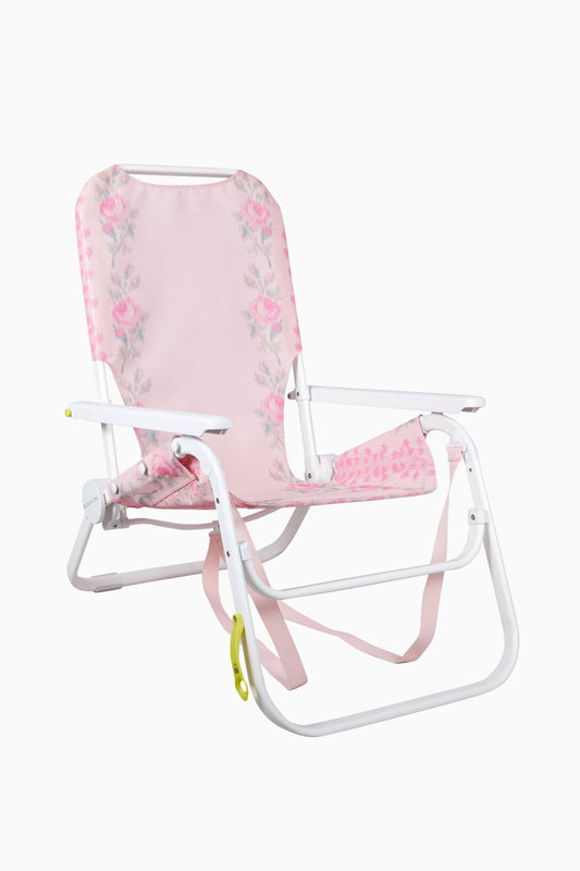 Chaise de plage fleurie LoveShackFancy x SUNFLOW