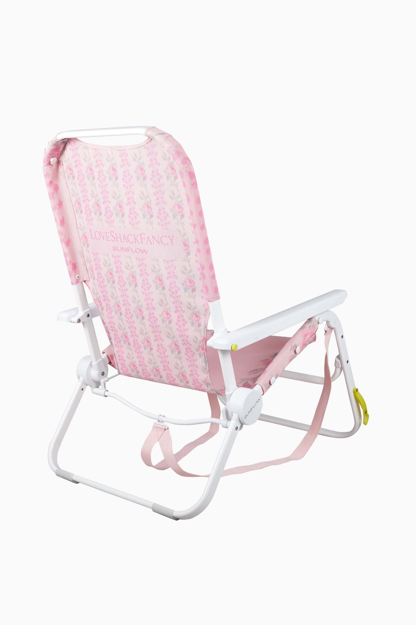 Chaise de plage fleurie LoveShackFancy x SUNFLOW