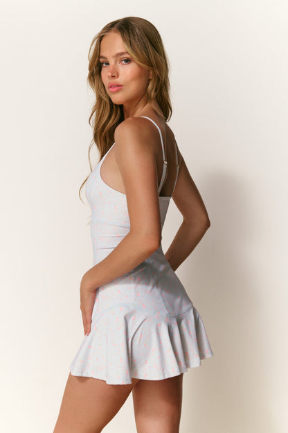 Robe Active Florale Bleue Sylvie
