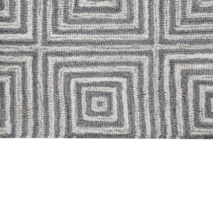George Towne Living Sara Luxury Handmade Abstract Wool Sara Area Rug