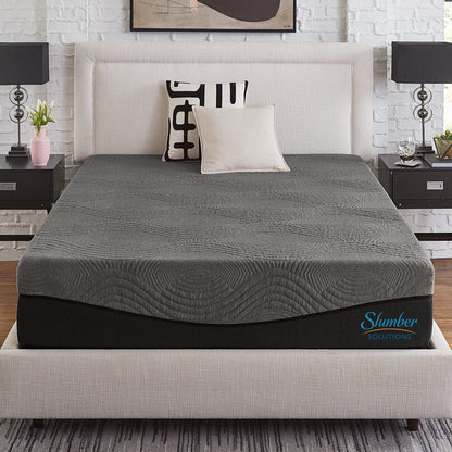 Matelas en mousse à mémoire de forme Active 12 pouces au charbon de bois Slumber Solutions