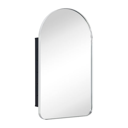 Armoire à pharmacie encastrée avec cadre TEHOME Aristes, miroir et étagères réglables